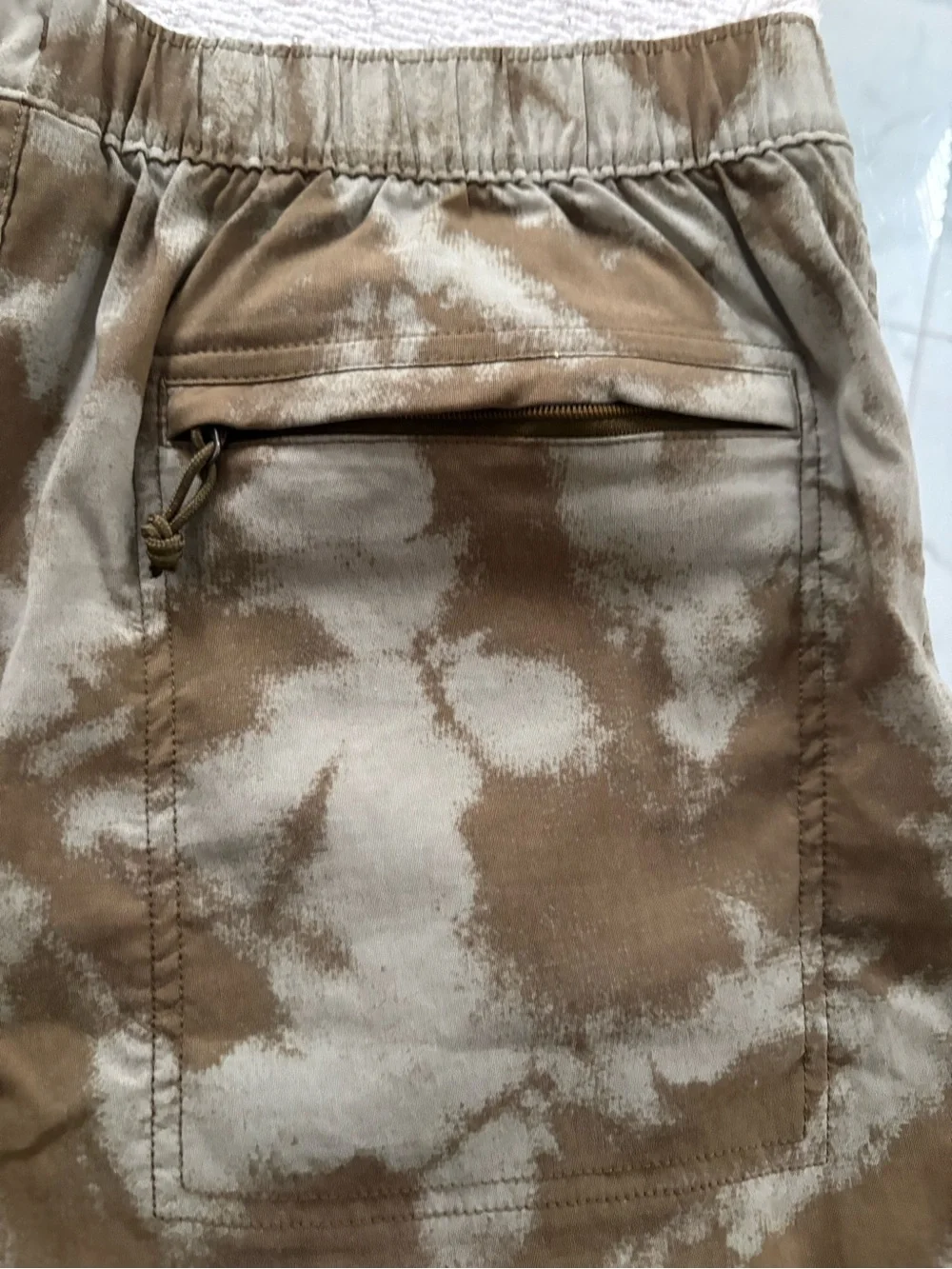 The North Face Men's Tan & Cream Athletic Shorts